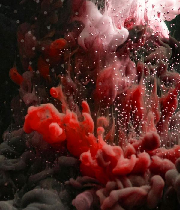 Abstract composition representing soft yoga movement and flow